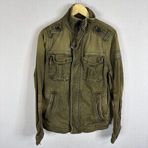 Abercrombie & Fitch Sentinel Military Field Jacket Olive Green Men S Patch